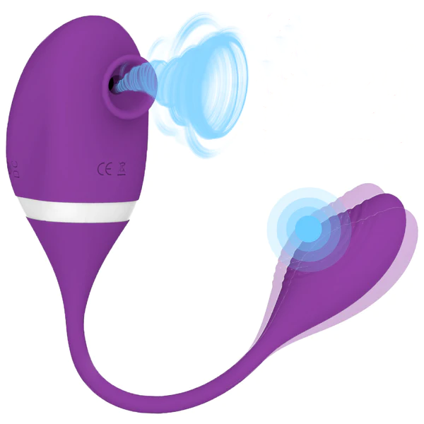 Sucking Vibrator with Vibrating Ball