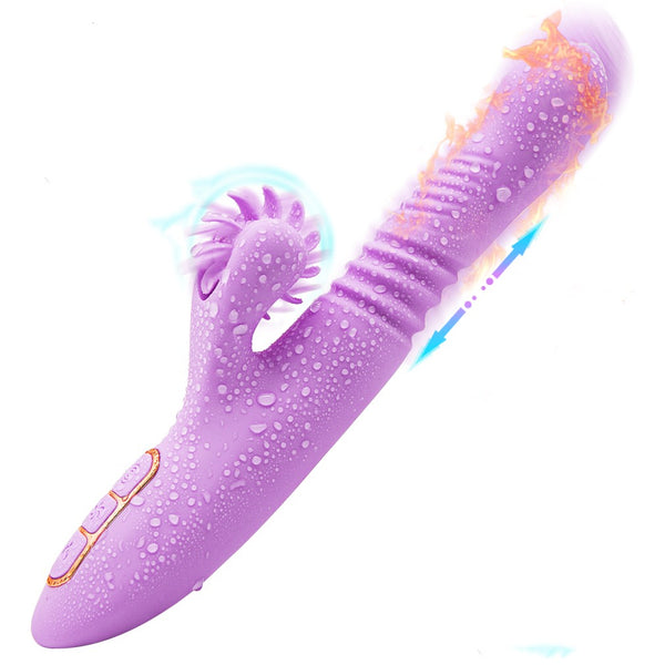 Thrusting Clitoral Rabbit Vibrator