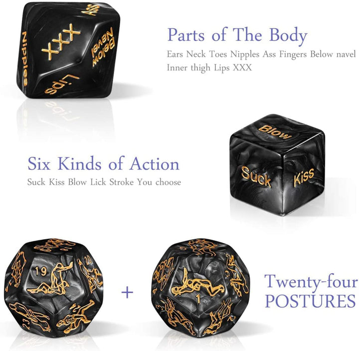 24 postures of sex dice