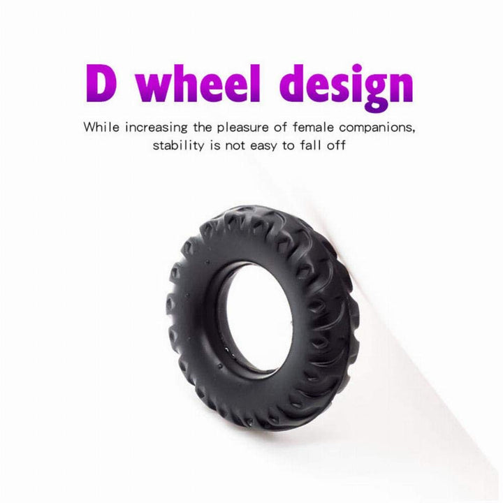 D wheel design cock ring for men