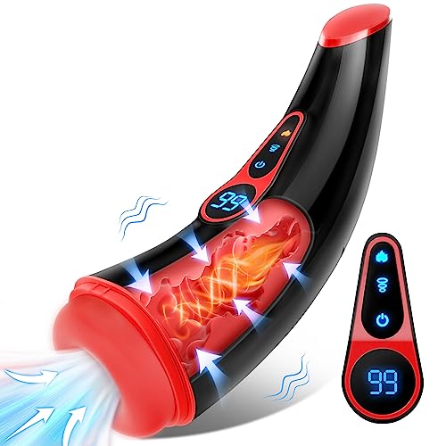 LCD Display Adult Toys Male Masturbators