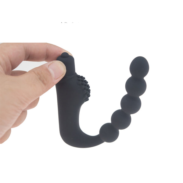 Vibrating Anal Beads Butt Plug - 5 Beads Anal Sex Toy