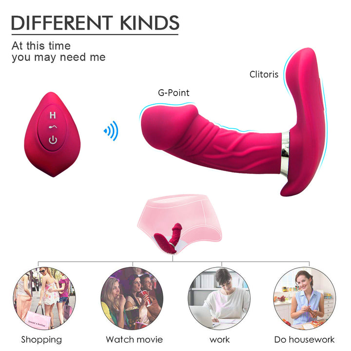 wearable panty vibrator to stimulate G-Spot and Clitoris 