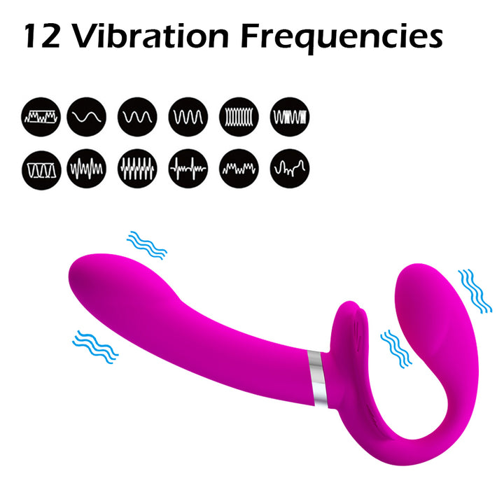12 vibration frequencies of strapless on vibrator