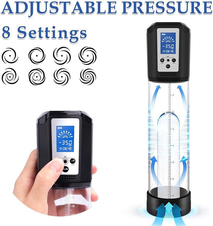 8 settings of penis enlarger