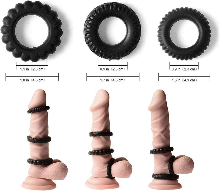 the size of cock rings